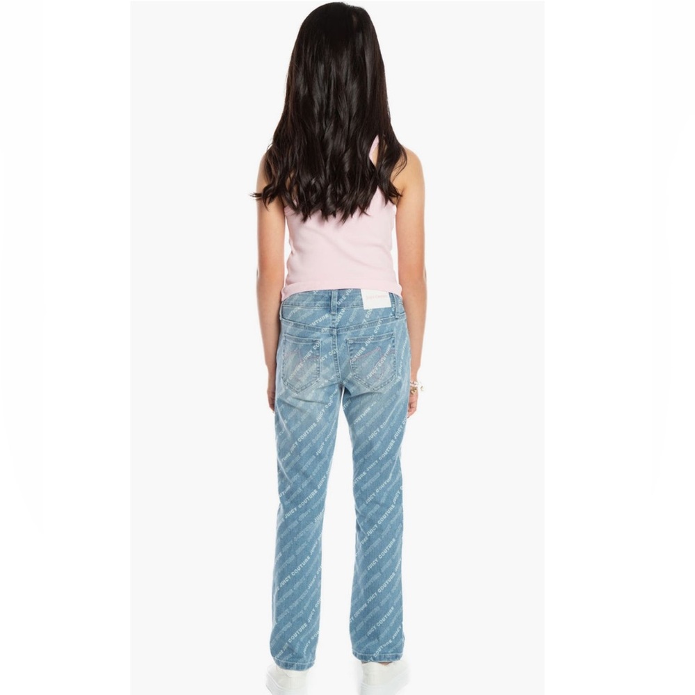 + JUICY COUTURE + Kid’s Logo Straight Leg Jeans - Picture 4 of 6